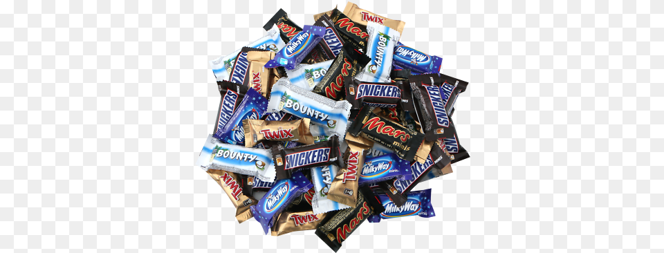 Candy Snickers Bounty Twix Kitkat Mini Chocolate Candies Ebay Mini Bounty Chocolate, Food, Sweets Png