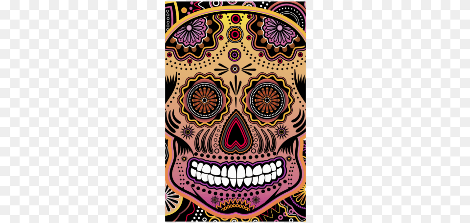 Candy Sugar Skull Poster 2336 Geometric Sugar Skull Mouse Pad 8 By 8 Inches Mp Pattern, Art Free Png Download