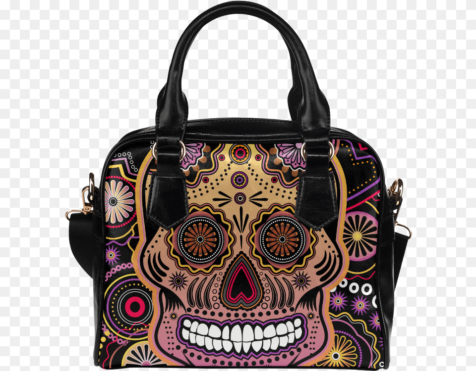 Candy Sugar Skull Shoulder Handbag Poison Ivy Handbag, Accessories, Bag, Purse Png