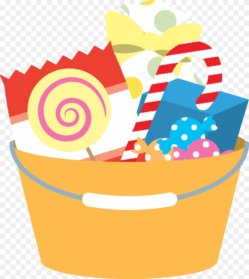 Candy Sweets Clipart, Bucket, Food Free Transparent Png