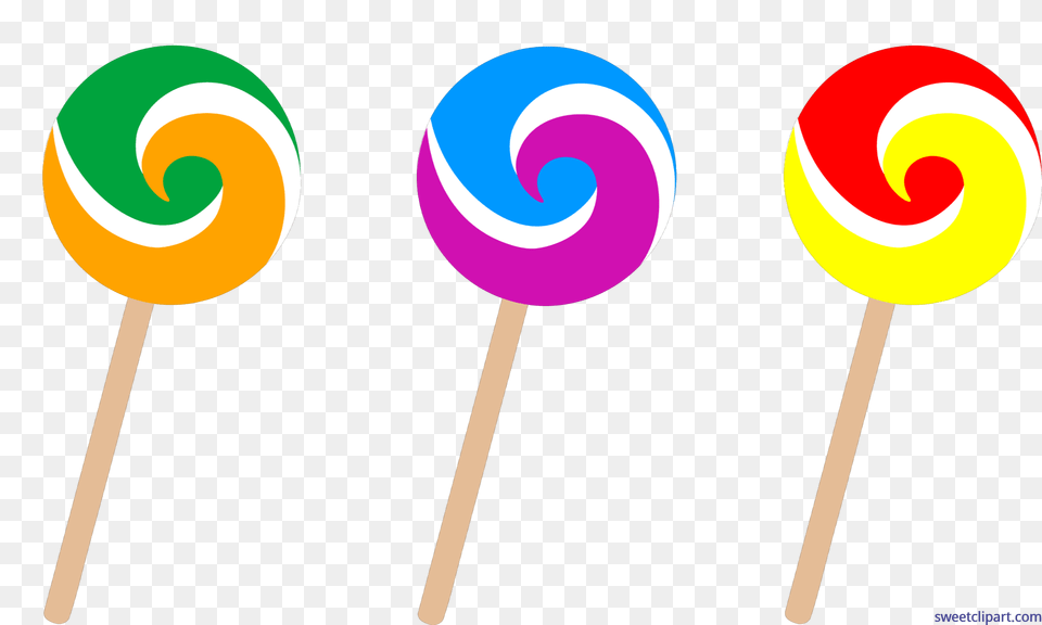 Candy Swirl Lollipops Clip Art, Food, Lollipop, Sweets Png Image