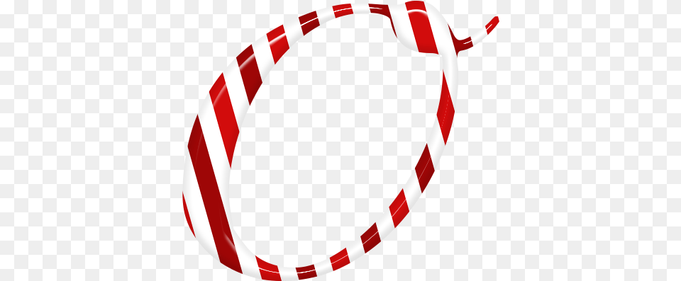 Candycane Letter O Text Candy Circle, Accessories, Hoop Png Image