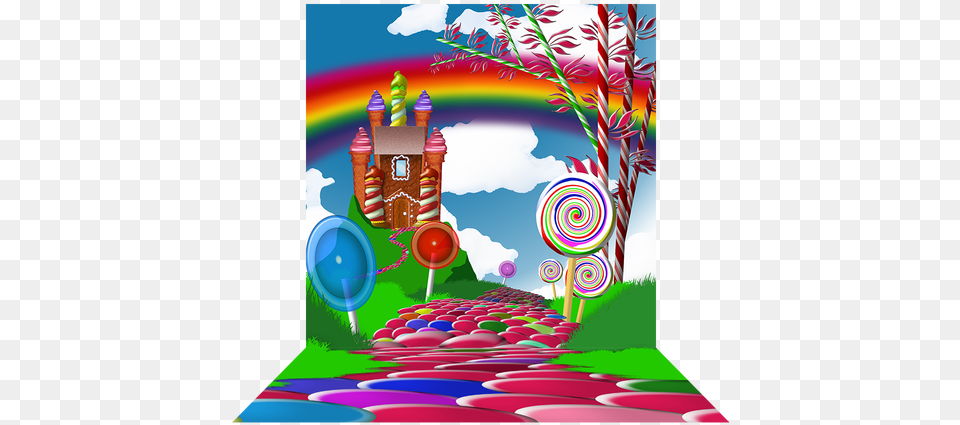 Candyland Castle, Candy, Food, Sweets, Lollipop Free Png