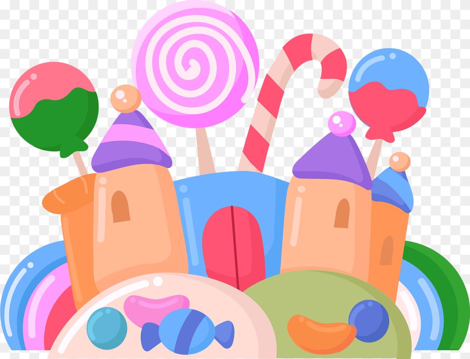 Candyland Clipart, Candy, Food, Sweets, Lollipop Png