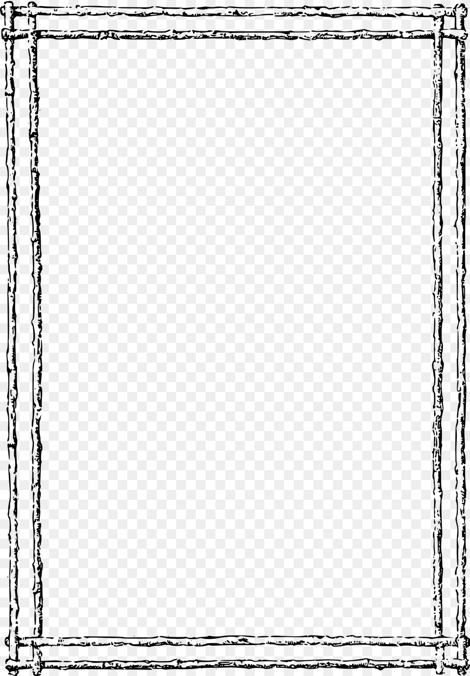Cane Frame Clip Arts Butterfly Border Black And White, Gray Png Image