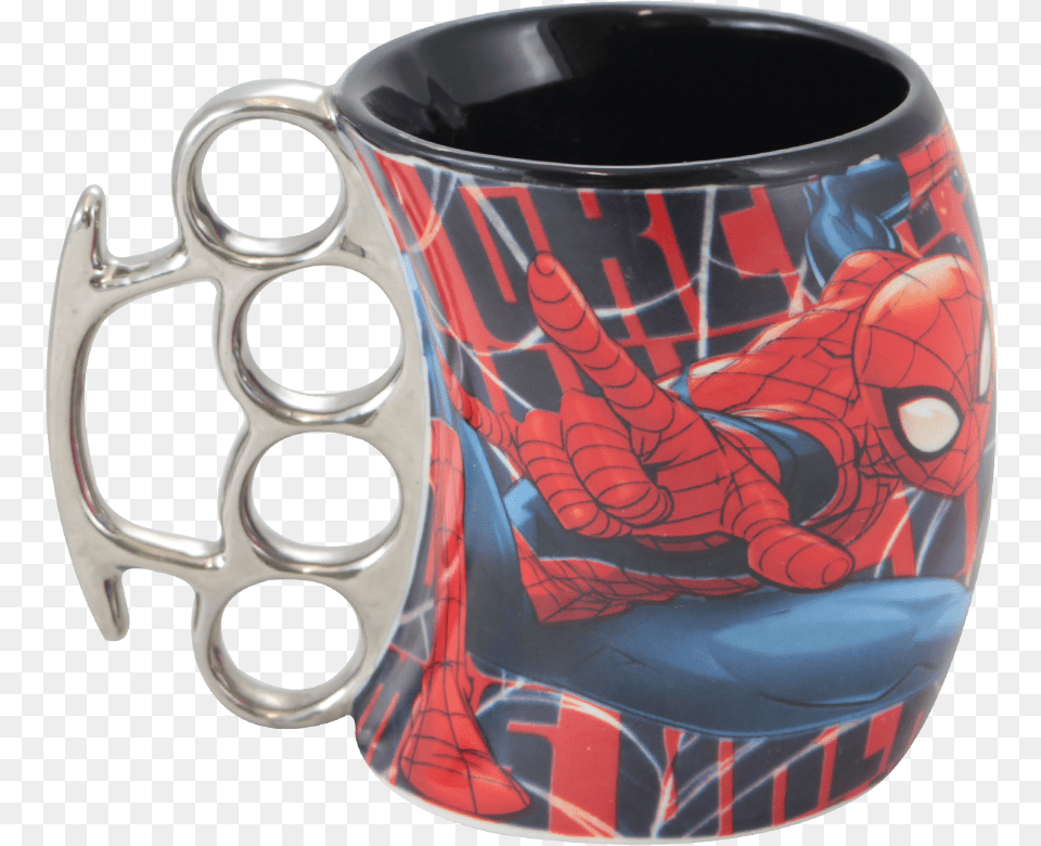 Caneca Soco Ingls Spider Man Homem Aranha 350ml Caneca Com Soco Ingls, Cup, Stein Png Image