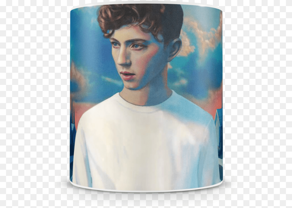 Caneca Troye Sivan Blue Neighbourhood Standard Edition Cd By Troye Sivan, Art, Person, Painting, Male Free Transparent Png