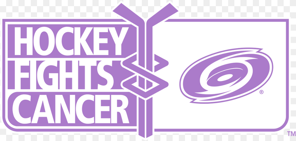 Canes Hockey Fights Cancer Game This Sunday Hockey Fights Cancer Logo Transparent, Purple, Spiral, Text Png