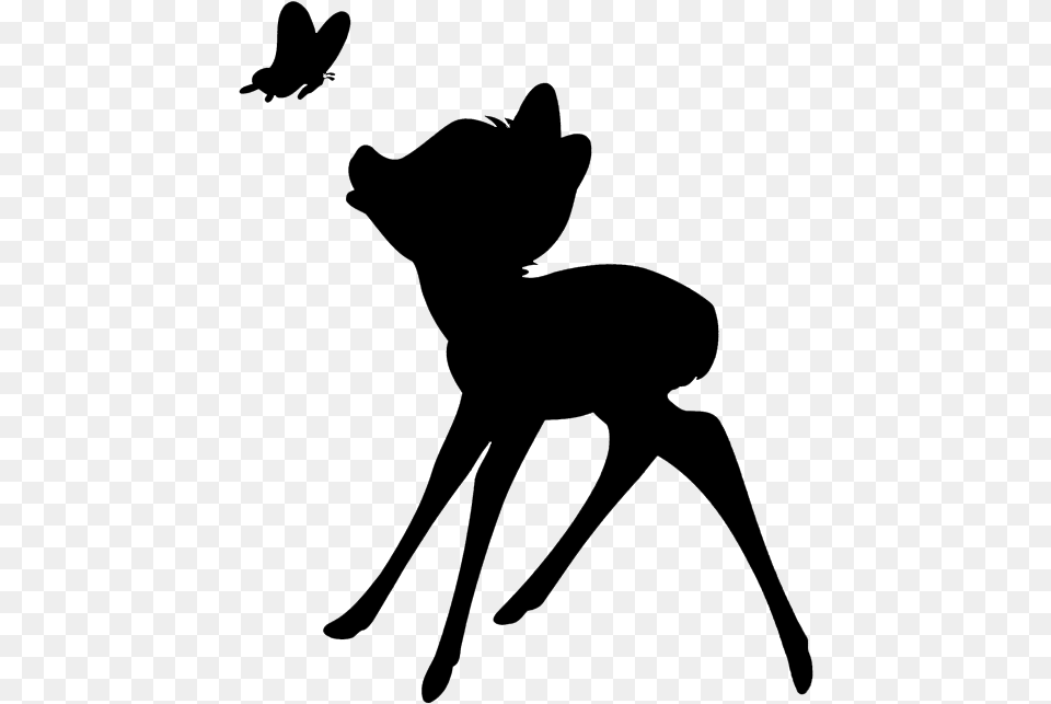 Canidae Cat Dog Deer Mammal Silhouette, Gray Free Transparent Png