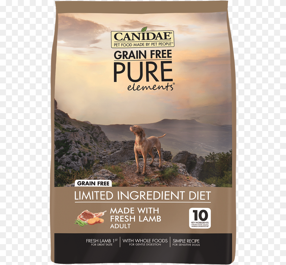 Canidae Grain Pure Elements With Lamb Dry Dog Canidae Dog Food Grain, Advertisement, Poster, Animal, Canine Free Transparent Png