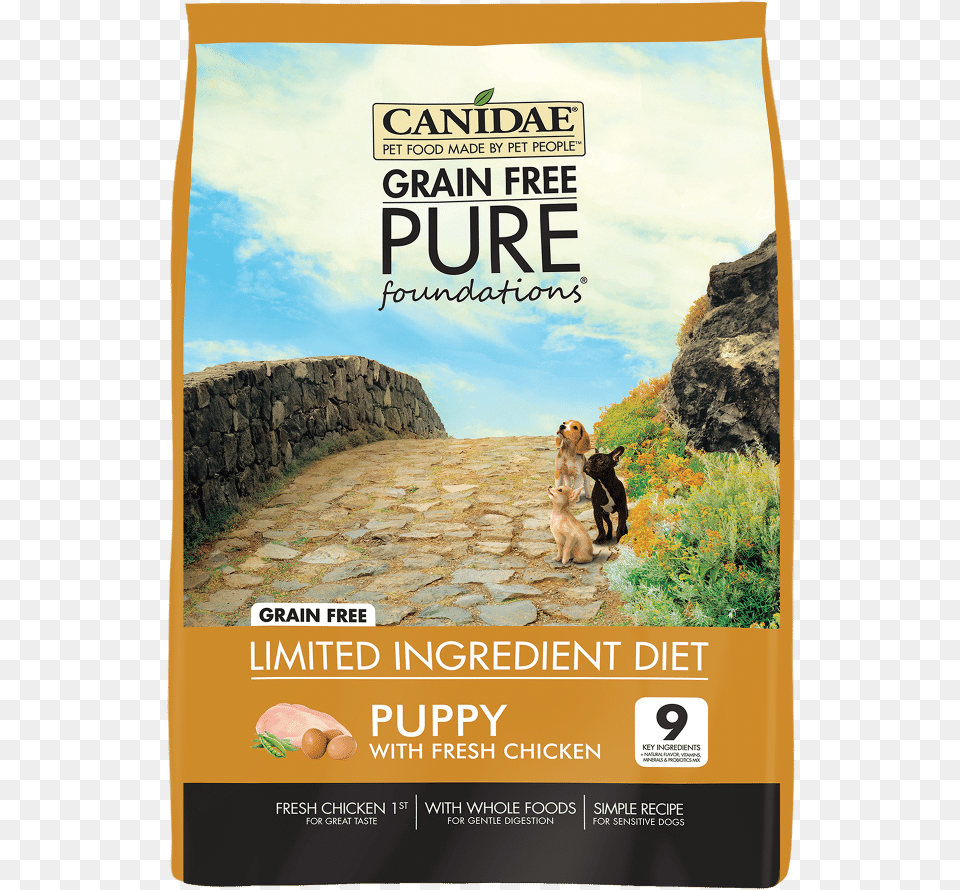 Canidae Grain Pure Foundations Puppy Formula Dry Canidae Puppy Food Grain, Advertisement, Path, Poster, Book Free Transparent Png