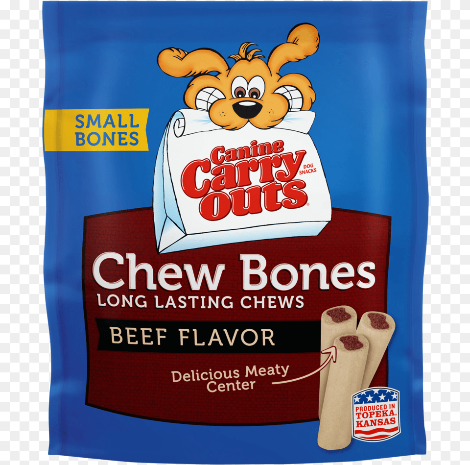 Canine Carry Outs Chew Bones Beef Flavor Large Bones, Advertisement, Poster Free Png Download