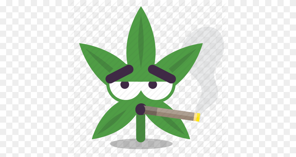 Cannabis Cigarette Marijuana Smoking Weed Icon, Leaf, Plant, Green, Animal Free Png