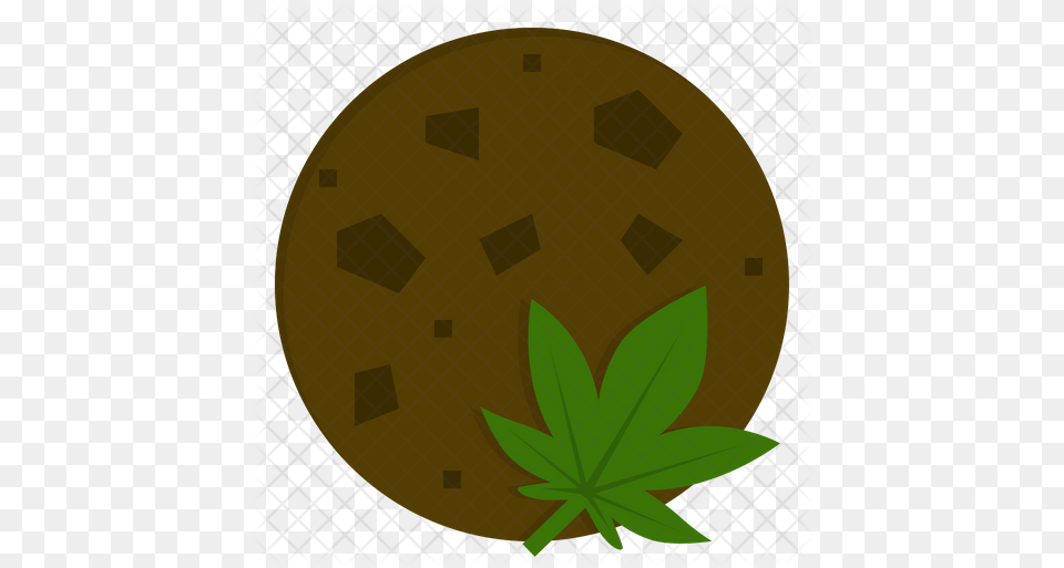 Cannabis Cookies Icon Circle, Leaf, Plant, Food, Fruit Free Png Download