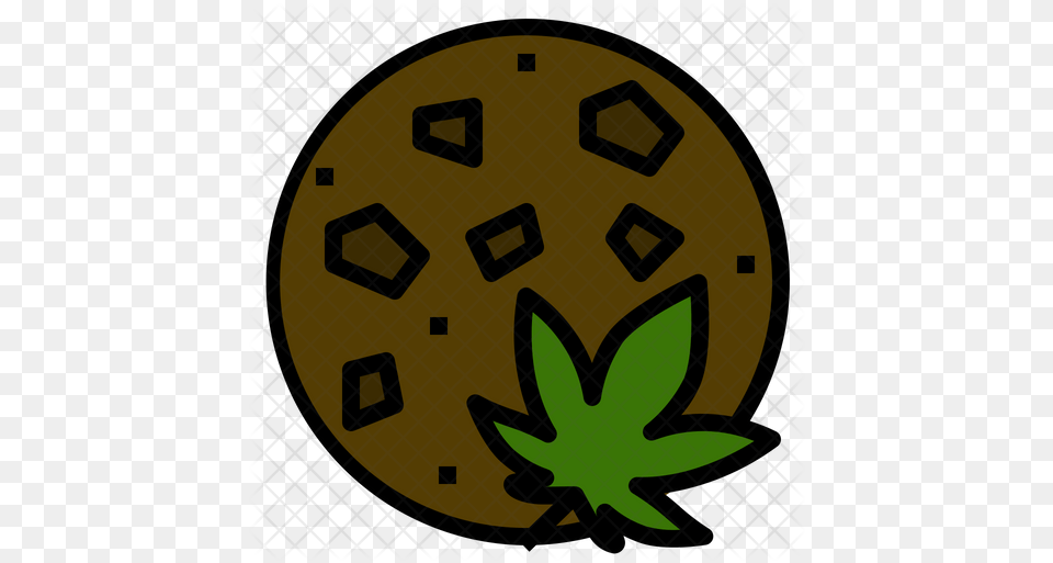 Cannabis Cookies Icon Cookies Marijuana Icon, Leaf, Plant, Produce, Food Free Png