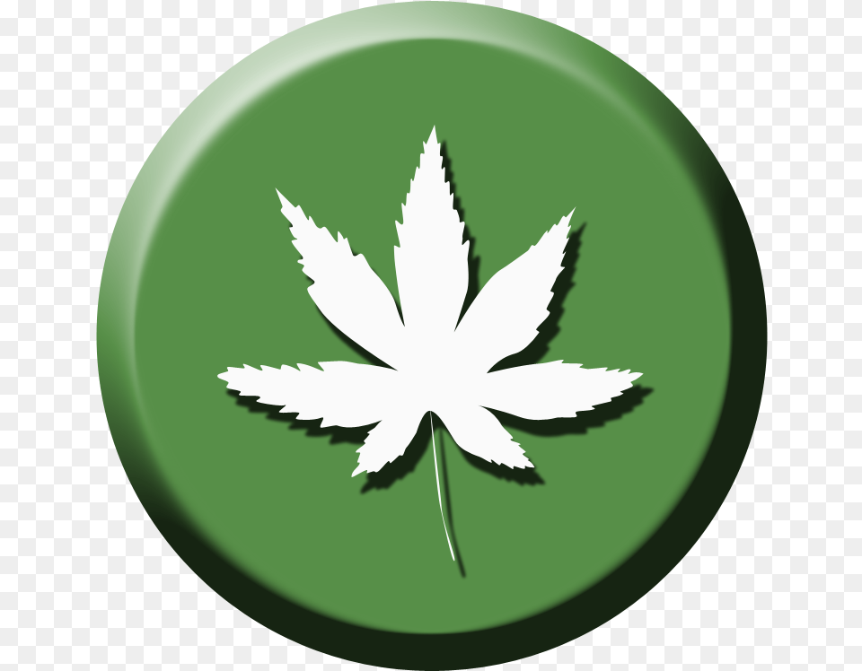 Cannabis Emblem, Green, Leaf, Plant, Herbal Free Png Download