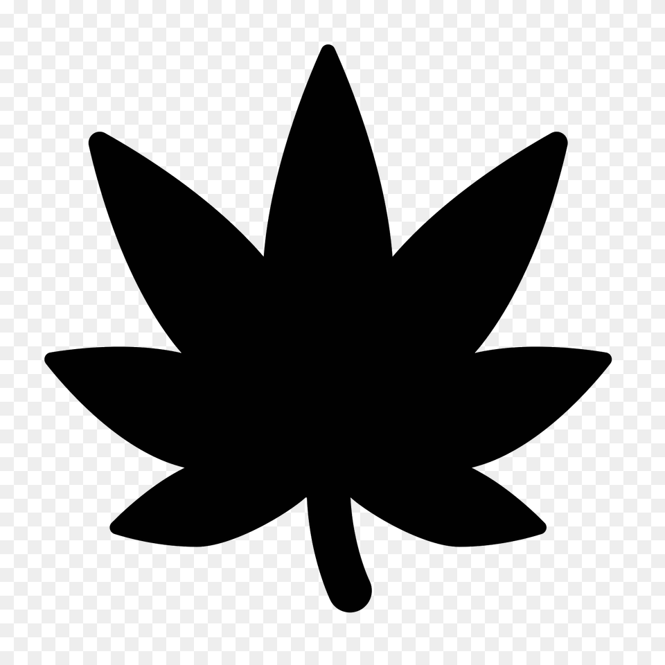 Cannabis Icono, Gray Free Png
