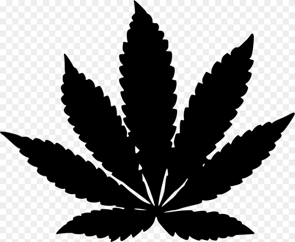 Cannabis Leaf, Plant, Silhouette, Stencil, Weed Png