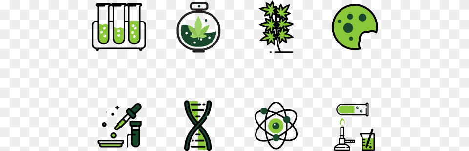 Cannabis Testing Icons Laboratory Marijuana Green Testing Cannabis Icons, Leaf, Plant Free Png