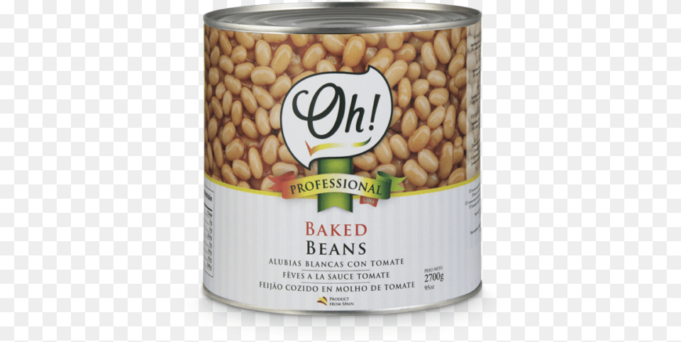 Canned Baked Beans Oh Products Professional Line Baked Beans, Food, Produce, Bean, Can Free Transparent Png