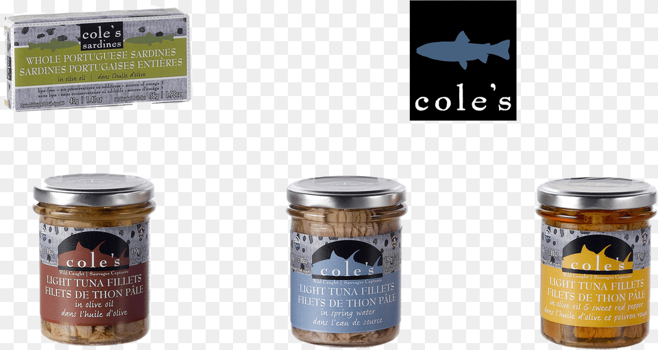 Canned Clams Coles, Jar, Food, Animal, Fish Free Png Download