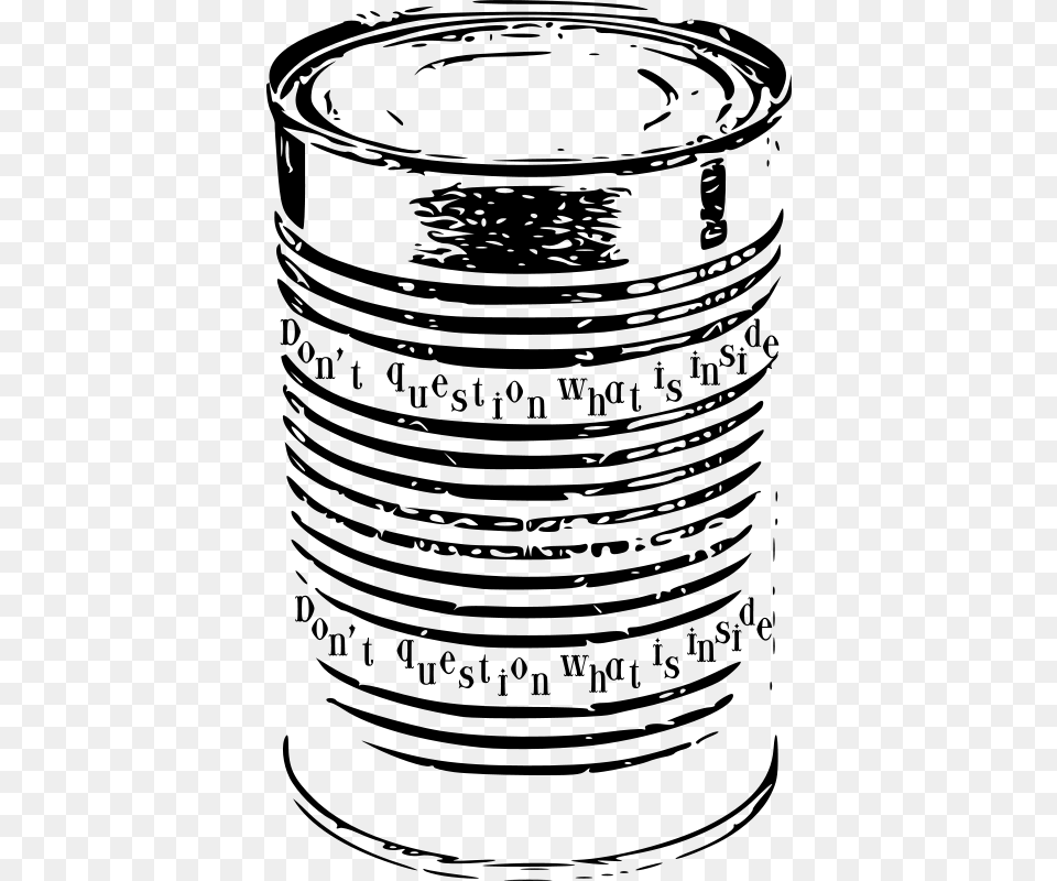 Canned Food, Gray Free Png