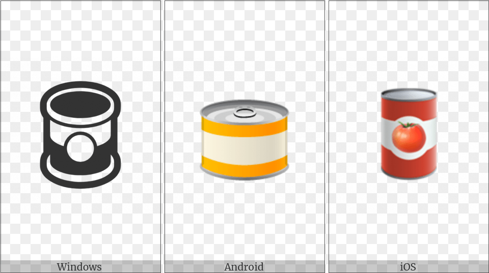 Canned Food On Various Operating Systems Illustration, Can, Tin, Aluminium, Canned Goods Png Image
