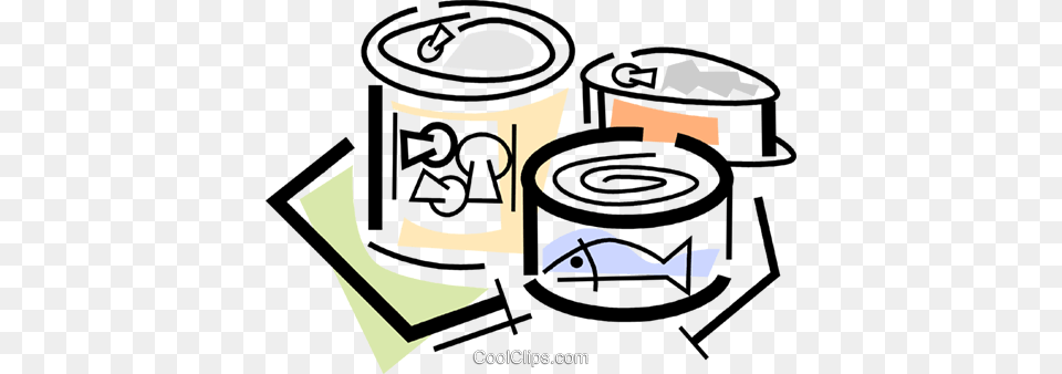 Canned Goods Royalty Vector Clip Art Illustration, Aluminium, Tin, Can, Canned Goods Free Transparent Png