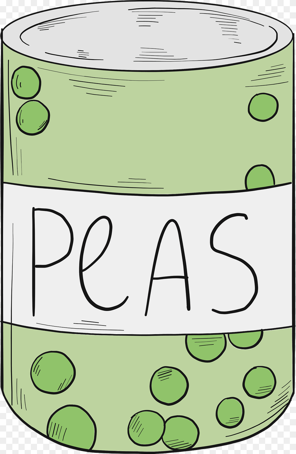 Canned Peas Clipart, Aluminium, Jar, Tin, Can Free Transparent Png