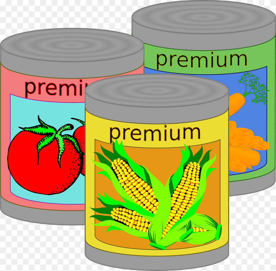 Canned Vegetables Clipart, Aluminium, Can, Canned Goods, Food Free Transparent Png
