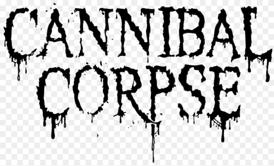 Cannibal Corpse Logo Black, Person, Text, Handwriting, Animal Free Png Download
