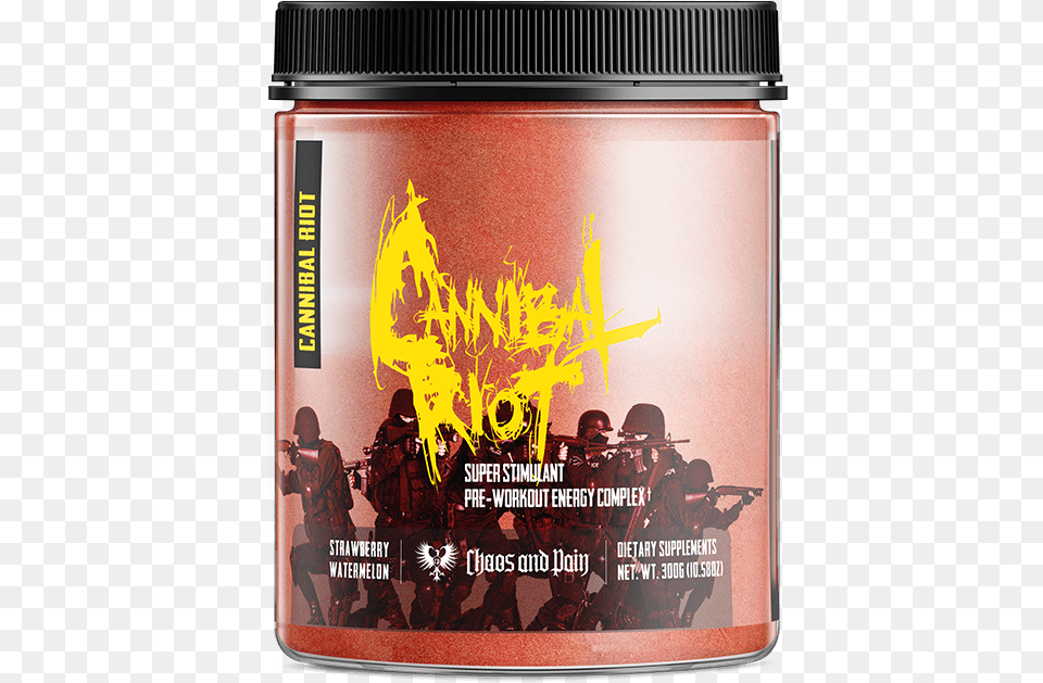 Cannibal Riot Pre Workout Pre Workout Cannibal Riot, Advertisement, Poster, Adult, Male Free Png