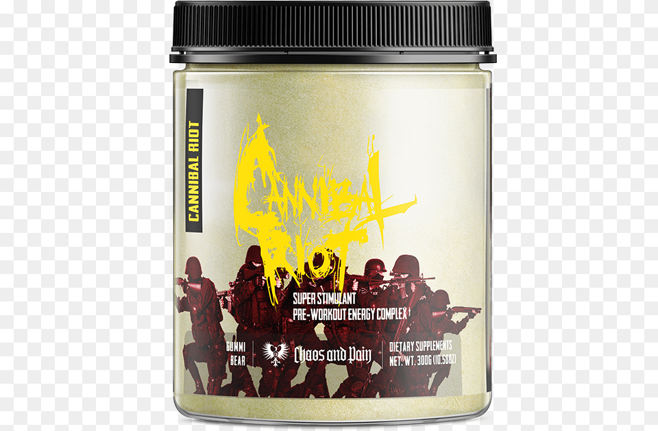 Cannibal Riot The Best Fast Acting High Focus Energy Pre Workout, People, Person, Adult, Male Free Transparent Png