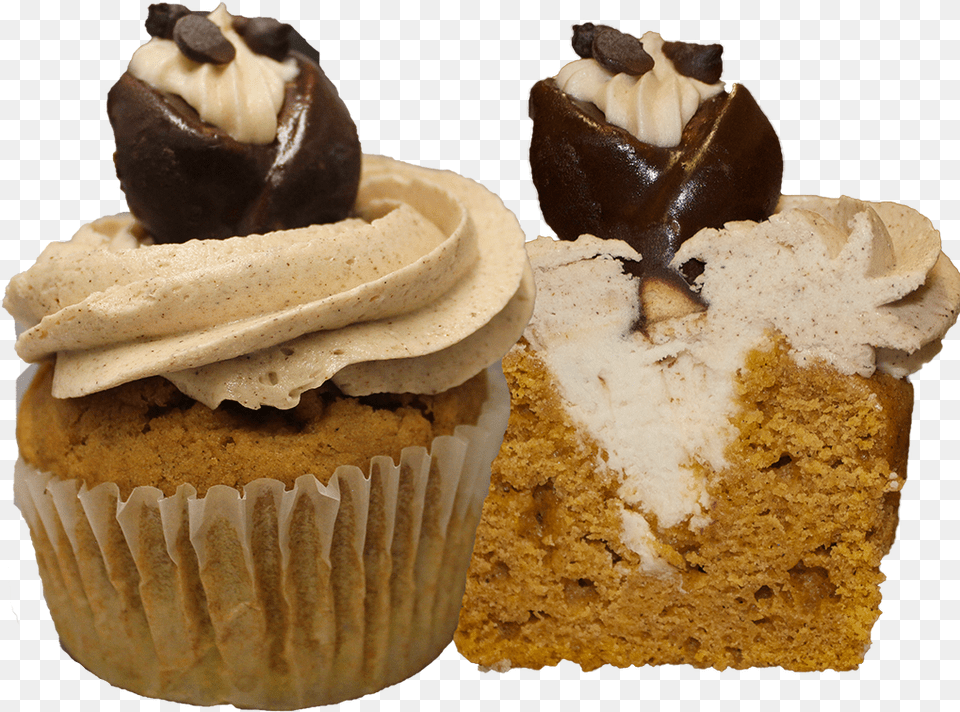 Cannoli Cupcake, Cake, Cream, Dessert, Food Png Image