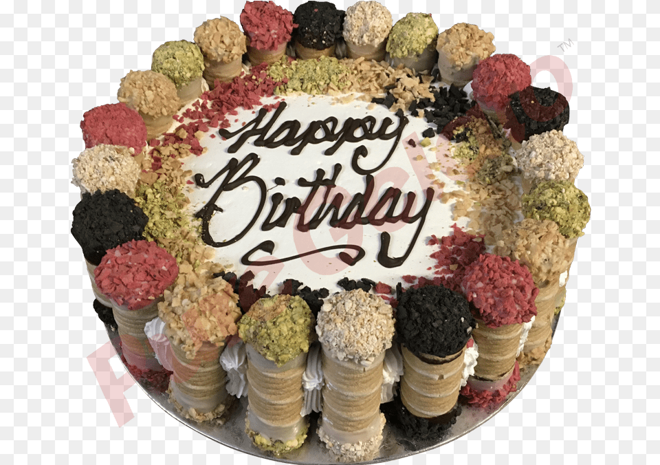 Cannoli Gelato Cake 20 Person Size, Birthday Cake, Cream, Dessert, Food Free Png