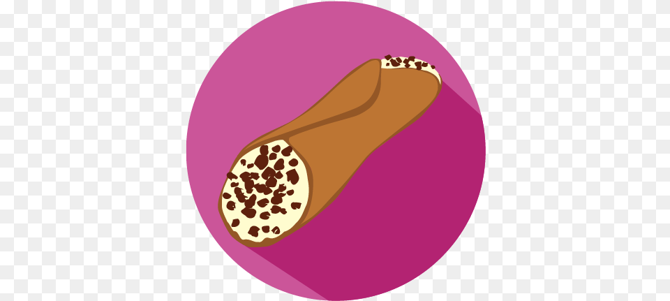 Cannoli Vector Image Desenho Cannoli, Food, Sweets, Disk Free Png Download