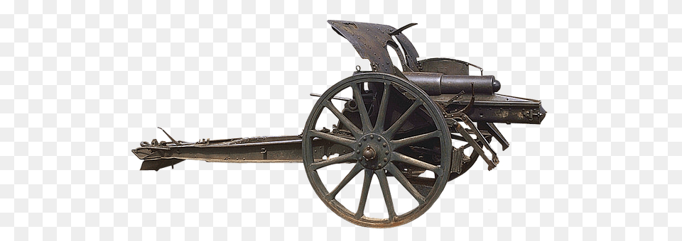 Cannon Weapon, Machine, Wheel, Car Png Image