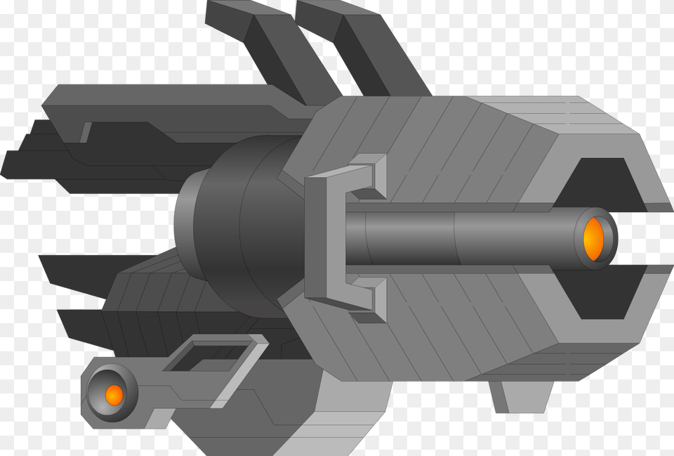 Cannon, Aircraft, Spaceship, Transportation, Vehicle Png Image