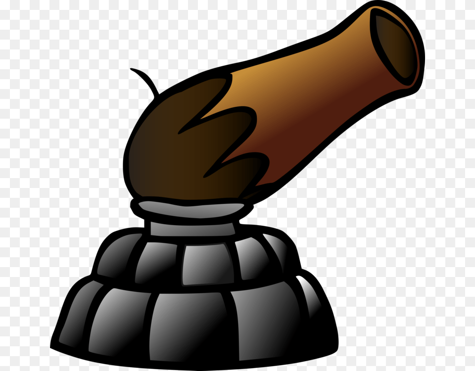 Cannon Firearm Weapon Gun Round Shot, Bottle, Smoke Pipe Png Image