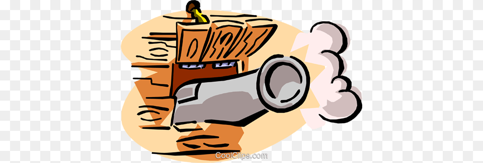 Cannon Royalty Vector Clip Art Illustration, Machine Free Png