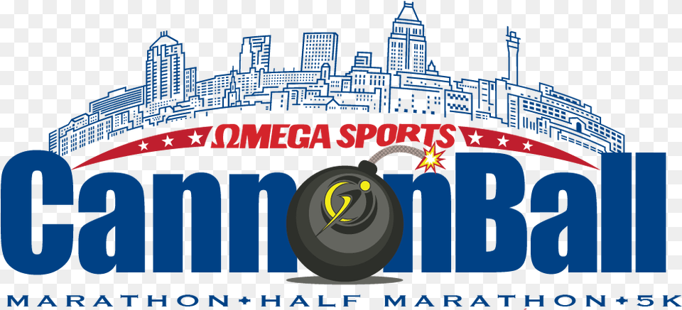 Cannonball Marathon Half Marathon Amp 5k, City, Weapon Free Transparent Png