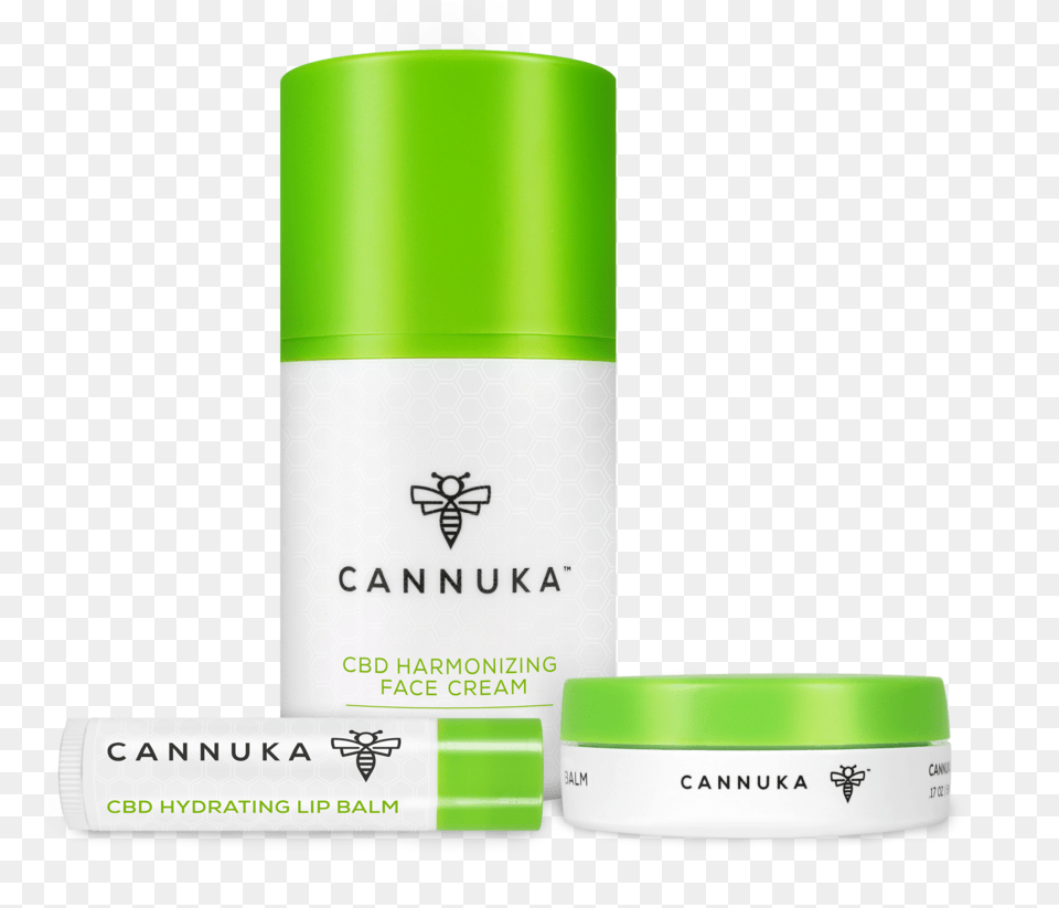Cannuka 3 Piece Cannabidiol Infused Skincare Face Kit Nail Polish, Bottle, Tape, Cosmetics, Dynamite Free Png Download
