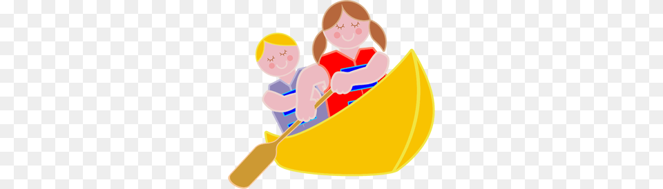 Canoe Clipart, Oars, Baby, Person, Paddle Free Transparent Png