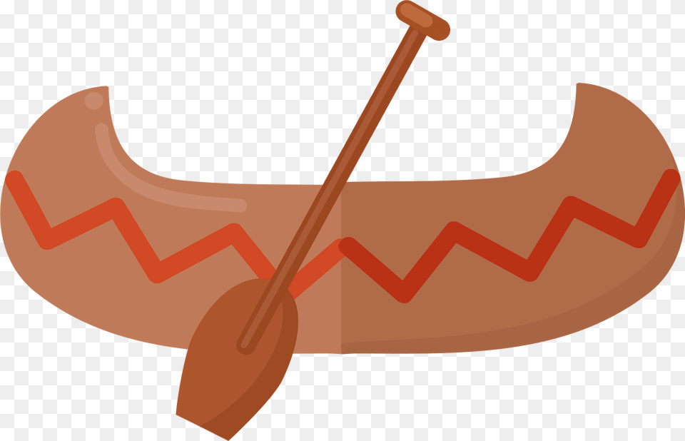 Canoe Clipart, Oars, Smoke Pipe, Boat, Transportation Free Png Download