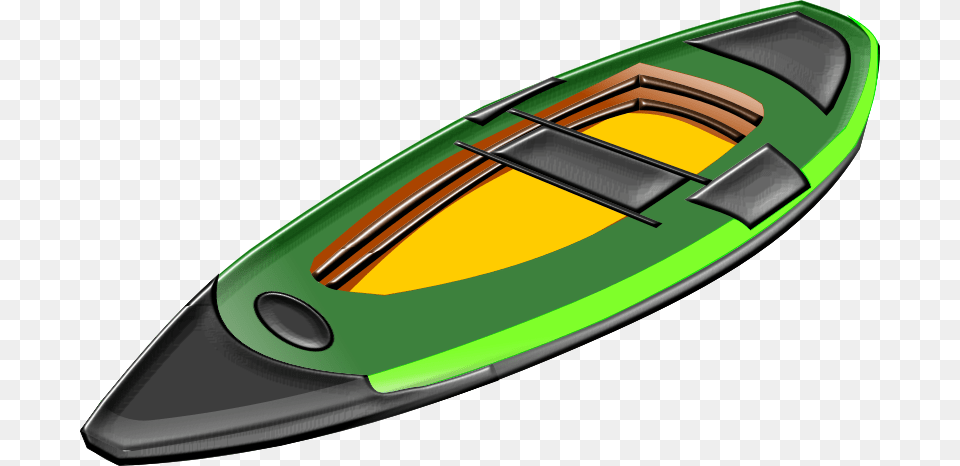 Canoe Clipart Of Kayak, Boat, Rowboat, Transportation, Vehicle Free Png Download