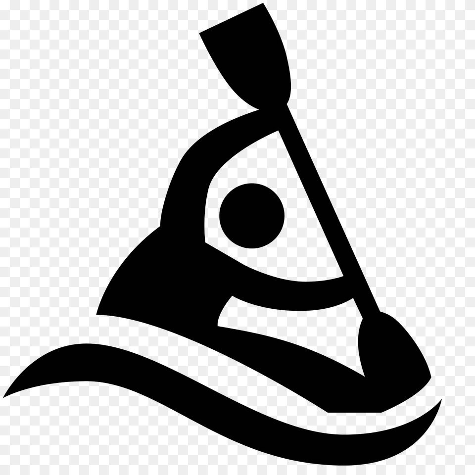 Canoe Icon, Gray Free Png Download