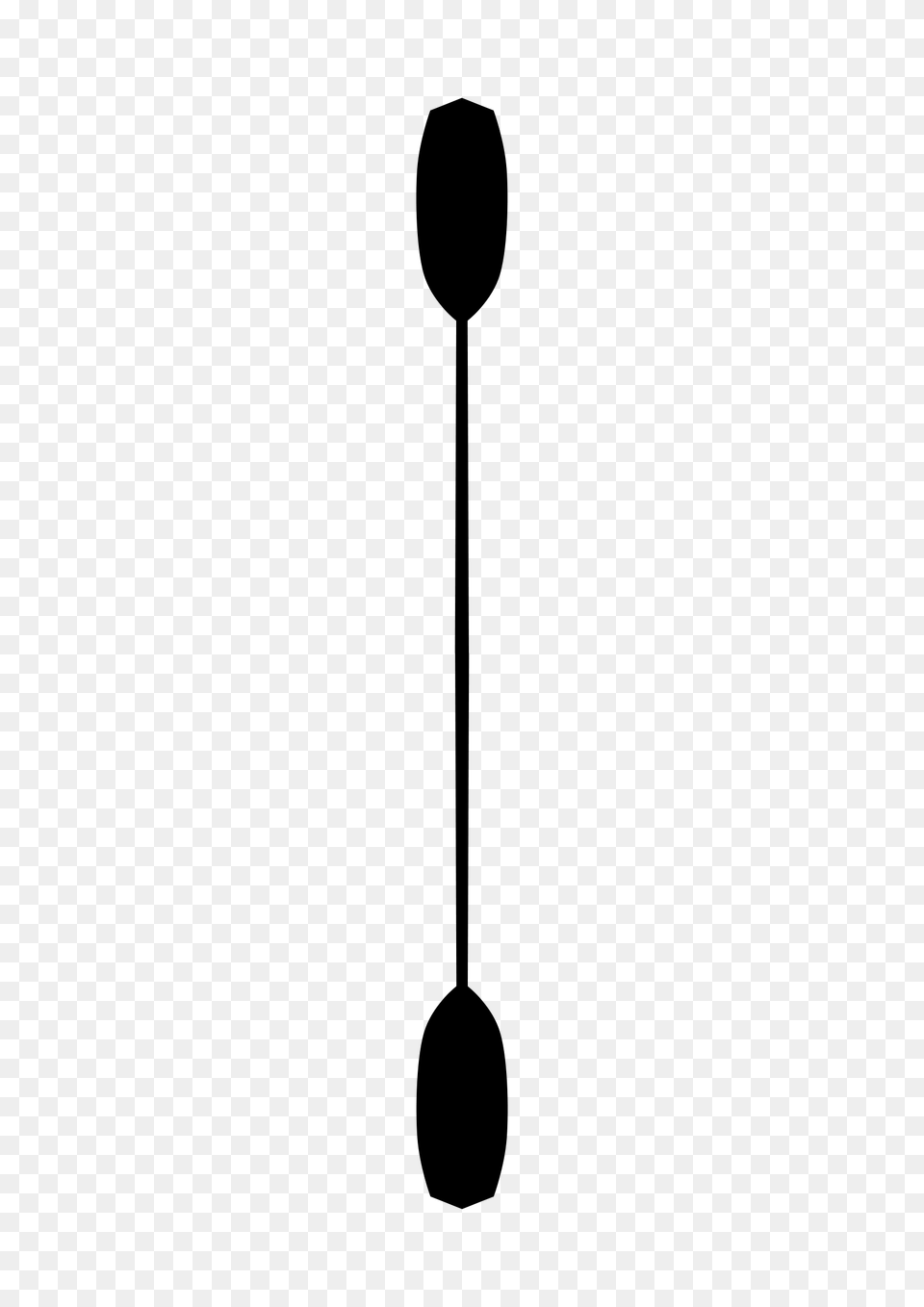 Canoe Paddle Clipart Black And White, Gray Free Png
