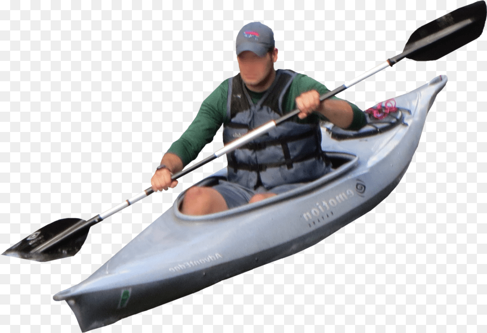 Canoe Persona En Kayak, Adult, Person, Man, Male Free Png