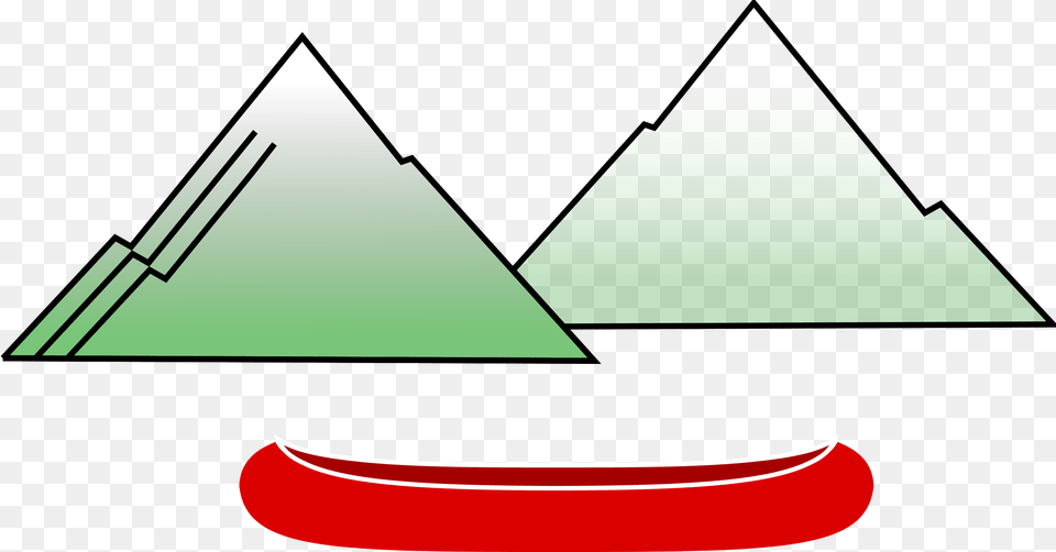 Canoe With Big Image Canoe Side View Clipart, Triangle Png