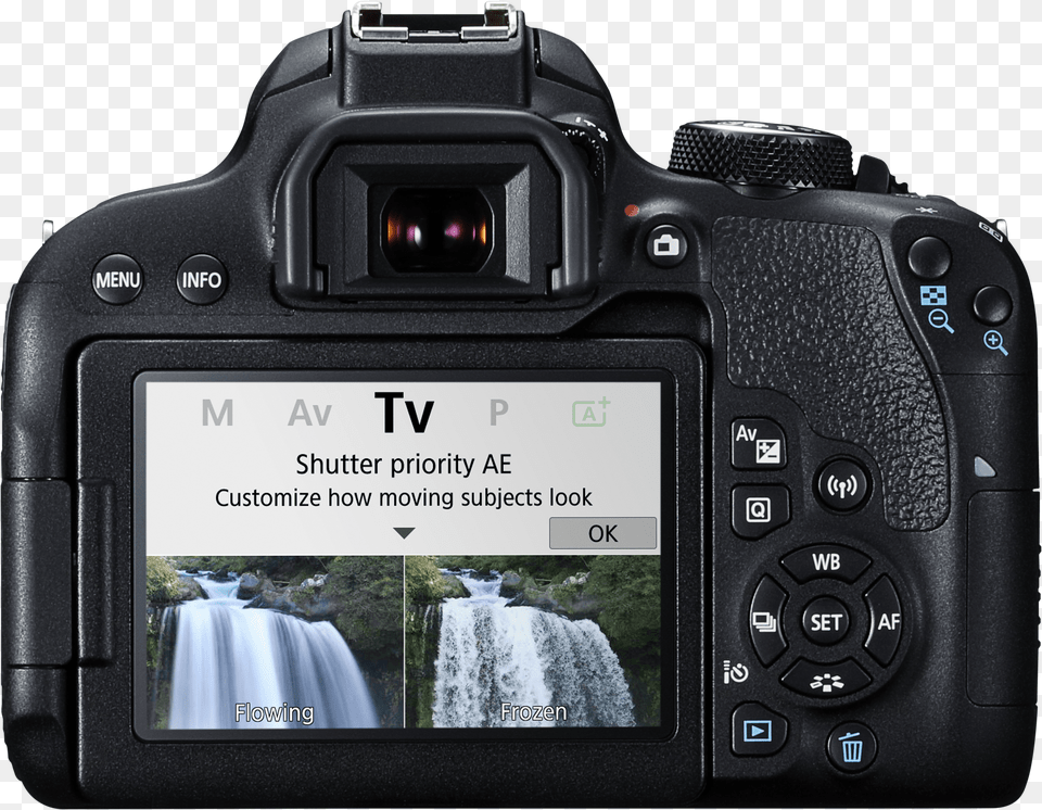 Canon 800d New Guided Display Tv Mode Canon T7i 18, Camera, Digital Camera, Electronics Free Png